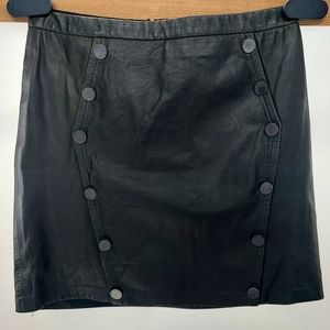 The Kooples Leather Mini Skirt XS